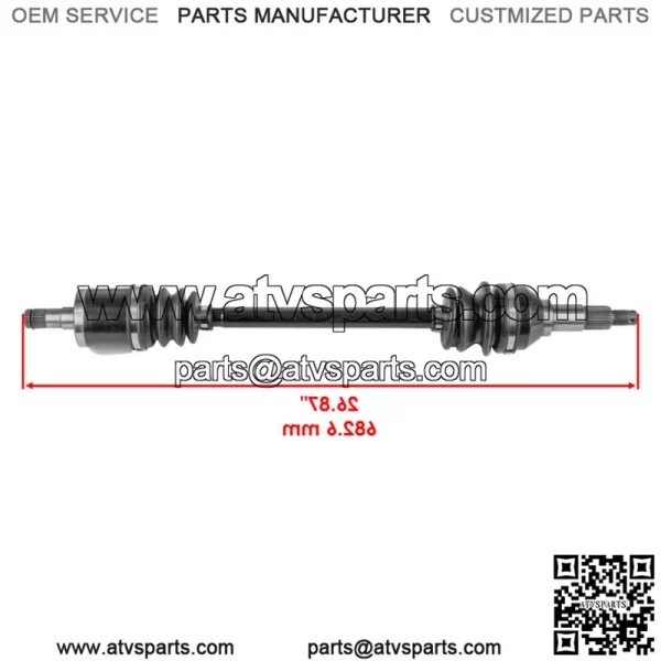 Front CV Joint Axle For Can-Am Commander 800R 4x4 /Max 800R 4x4 EFI 2018-20 L/R - Image 2