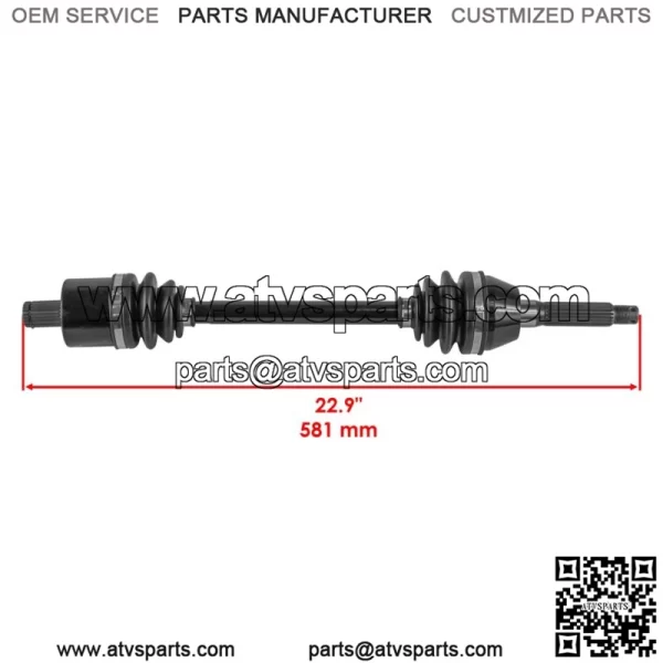 Front CV Joint Axle And Ball Bearing For Polaris Sportsman 570 Utility EPS 2019 (For: Polaris Sportsman 570) - Image 2