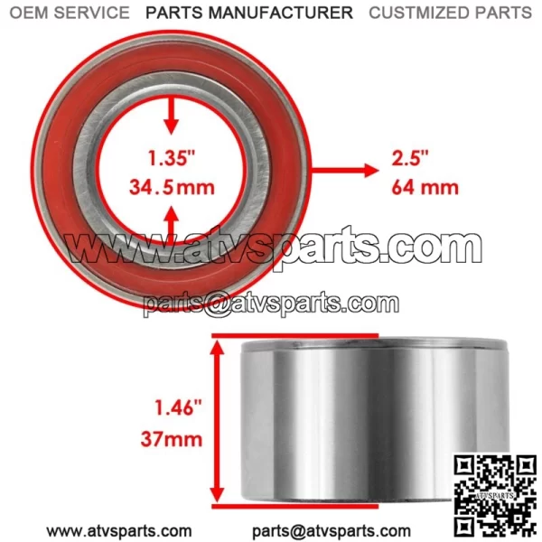 Front CV Joint Axle And Ball Bearing For Polaris Sportsman 570 Utility EPS 2019 (For: Polaris Sportsman 570) - Image 4