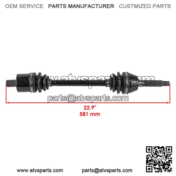 Front CV Joint Axle For Polaris Sportsman 570 2018-2024 ATV 1333752 - Image 2