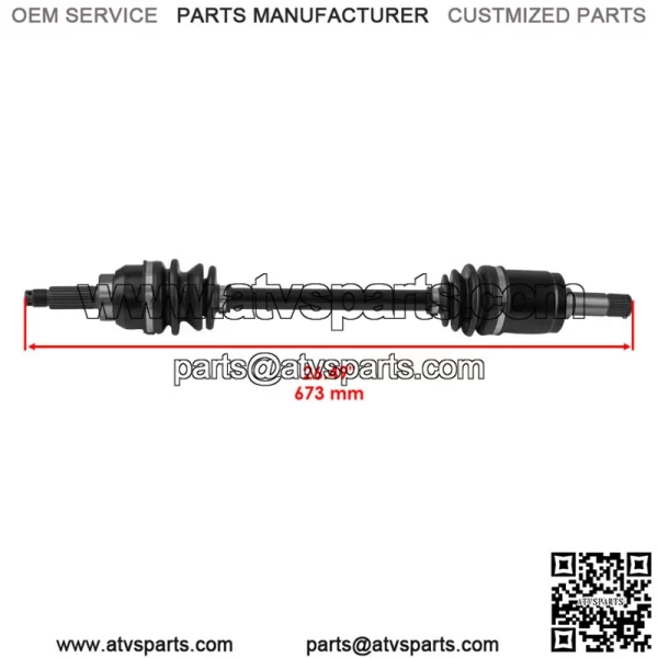 Front Left & Right Axles for Honda Pioneer 500 44350-HL5-A41 / 44250-HL5-A41 - Image 4